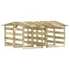 Pergoly se střechou 4 ks 100x90x100 cm impregnovaná borovice 3096646