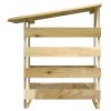 Pergoly se střechou 4 ks 100x90x100 cm impregnovaná borovice 3096646