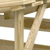 Pergoly se střechou 4 ks 100x90x100 cm impregnovaná borovice 3096646