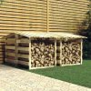Pergoly se střechou 4 ks 100x90x100 cm impregnovaná borovice 3096646