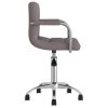 Otočná jídelní židle taupe textil 3087978