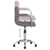 Otočná jídelní židle taupe textil 3087978