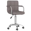 Otočná jídelní židle taupe textil 3087978