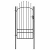 Zahradní branka ocel 1 x 2,5 m černá 146321