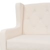 Sedací souprava 2 kusy textil krémově bílá 274930