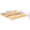 Stolní deska masivní mangovníkové dřevo 25–27 mm 80 x 80 cm 286030