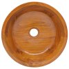 Umývadlo masivní teak Φ40 x 10 cm 326160