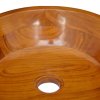 Umývadlo masivní teak Φ40 x 10 cm 326160