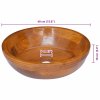 Umývadlo masivní teak Φ40 x 10 cm 326160