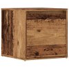 Úložný box se zásuvkou starého dřeva 40,5x40x40 cm kompozit 857039