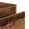 Úložný box se zásuvkou starého dřeva 40,5x40x40 cm kompozit 857039