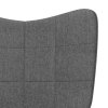 Relaxační židle tmavě šedá textil 327942