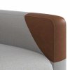 Zvedací polohovací křeslo obláčkově šedé textil 3324005