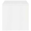 TV stolek bílý s vysokým leskem 100 x 40 x 40 cm dřevotříska 861118