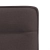 Jídelní židle 4 ks tmavě hnědé textil 3315324