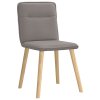 Jídelní židle 4 ks taupe textil 3315326