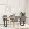 Jídelní židle 4 ks taupe textil 3315326