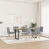Jídelní židle 6 ks světle šedé textil 3315663