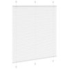 Plisovaná roleta bílá 120x150cm Šířka látky 119,4cm Polyester 4015504