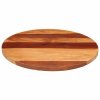 Stolní deska masivní akáciové dřevo kulatá 25–27 mm 60 cm 285974
