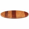 Stolní deska masivní akáciové dřevo kulatá 25–27 mm 60 cm 285974