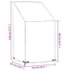 Plachta na zahradní židle s 8 očky 65x65x80/120 cm polyethylen 319335
