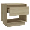 Noční stolky 2 ks dub sonoma 45 x 34 x 44 cm kompozitní dřevo 809519