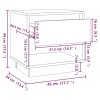 Noční stolky 2 ks dub sonoma 45 x 34 x 44 cm kompozitní dřevo 809519