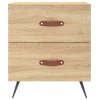 Noční stolky 2 ks dub sonoma 40 x 35 x 47,5 cm kompozitní dřevo 827251