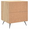 Noční stolky 2 ks dub sonoma 40 x 35 x 47,5 cm kompozitní dřevo 827251