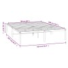 Kovový rám postele bílý 160 x 200 cm 350916