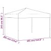 Skládací party stan krémový 3 x 3 m 93515