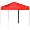 Skládací party stan červený 2 x 2 m 93499