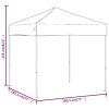 Skládací party stan červený 2 x 2 m 93499