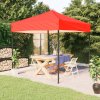 Skládací party stan červený 2 x 2 m 93499