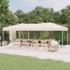Skládací party stan krémový 3 x 6 m 93536