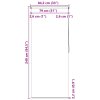 Sprchová roleta 80 x 240 cm čtvercový vzor 142847
