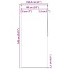Sprchová roleta 100 x 240 cm bublinkový vzor 142866