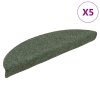 Samolepicí nášlapy na schody 5 ks zelené 56x17x3 cm vpichované 149696