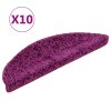 Nášlapy na schody 10 ks 56 x 17 x 3 cm fialové 149793