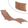 Skládací zahradní lehátko masivní teak 44666