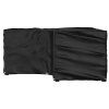 Plachta na zahradní nábytek tvar L 12 oček 185 x 185 x 90 cm 319314