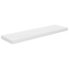 Plovoucí nástěnné police 4 ks lesklé bílé 90x23,5x3,8 cm MDF 323756