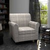Křeslo s poduškou krémové textil 240978