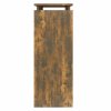 Konzolový stolek kouřový dub 80 x 30 x 80 cm kompozitní dřevo 815216