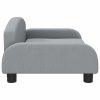Pelíšek pro psy světle šedý 70 x 45 x 30 cm textil 171960