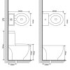 Keramické WC a bidet černé 270567