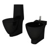 Keramické WC a bidet černé 270567