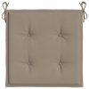 Podušky na zahradní židli 4 ks taupe 50x50x4 cm látka oxford 314054