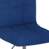 Otočná barová židle modrá textil 334203